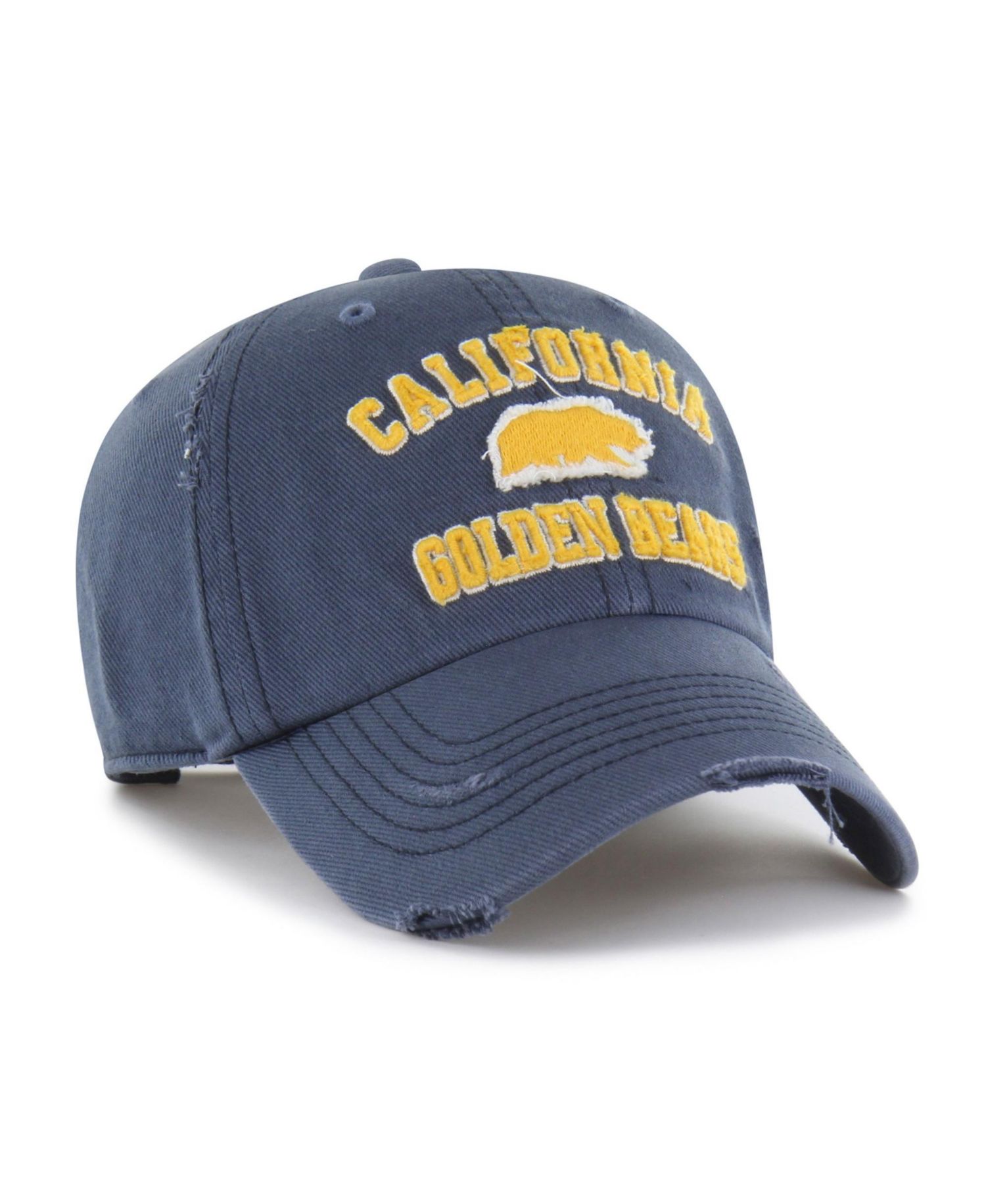 Men's and Women's Navy Cal Bears Well-Worn Seymore Clean Up Adjustable Hat