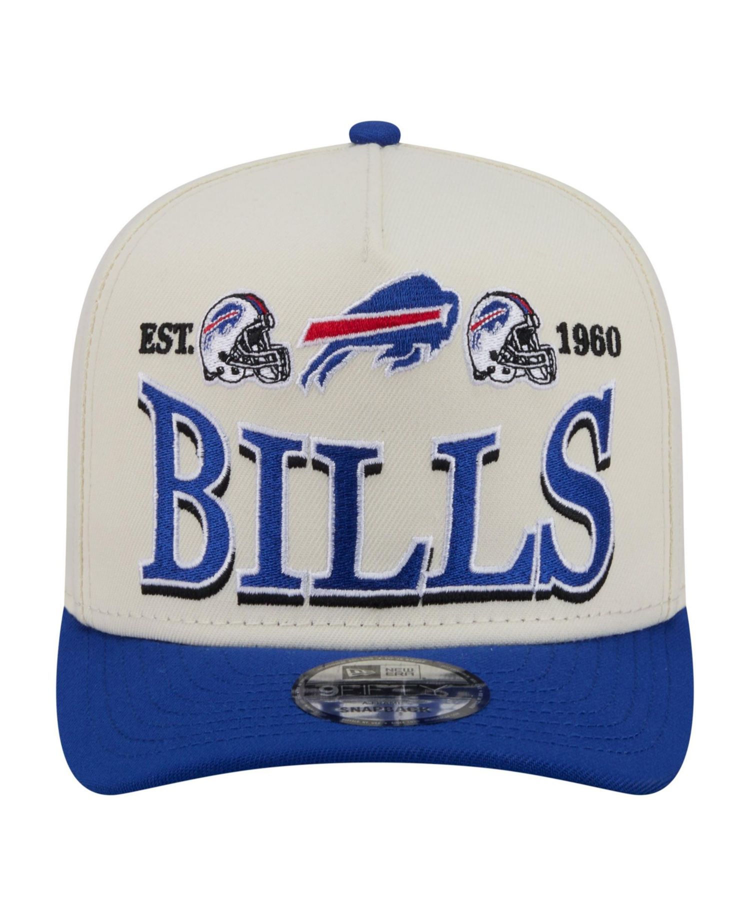 Men's Cream/Royal Buffalo Bills A-Frame 9FIFTY Snapback Hat