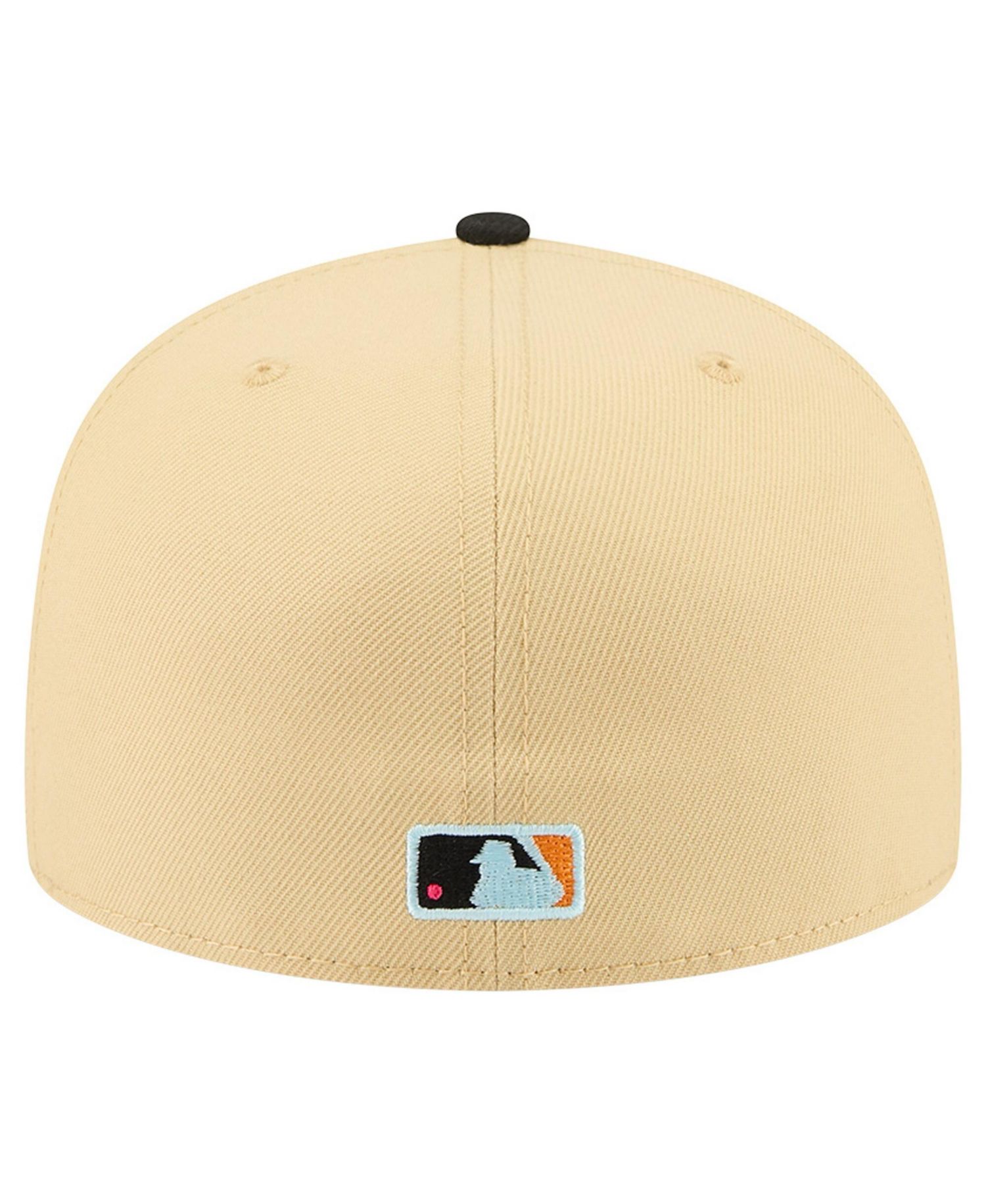 Men's Light Beige Los Angeles Dodgers Two-Tone Embroidered Visor 59FIFTY Fitted Hat