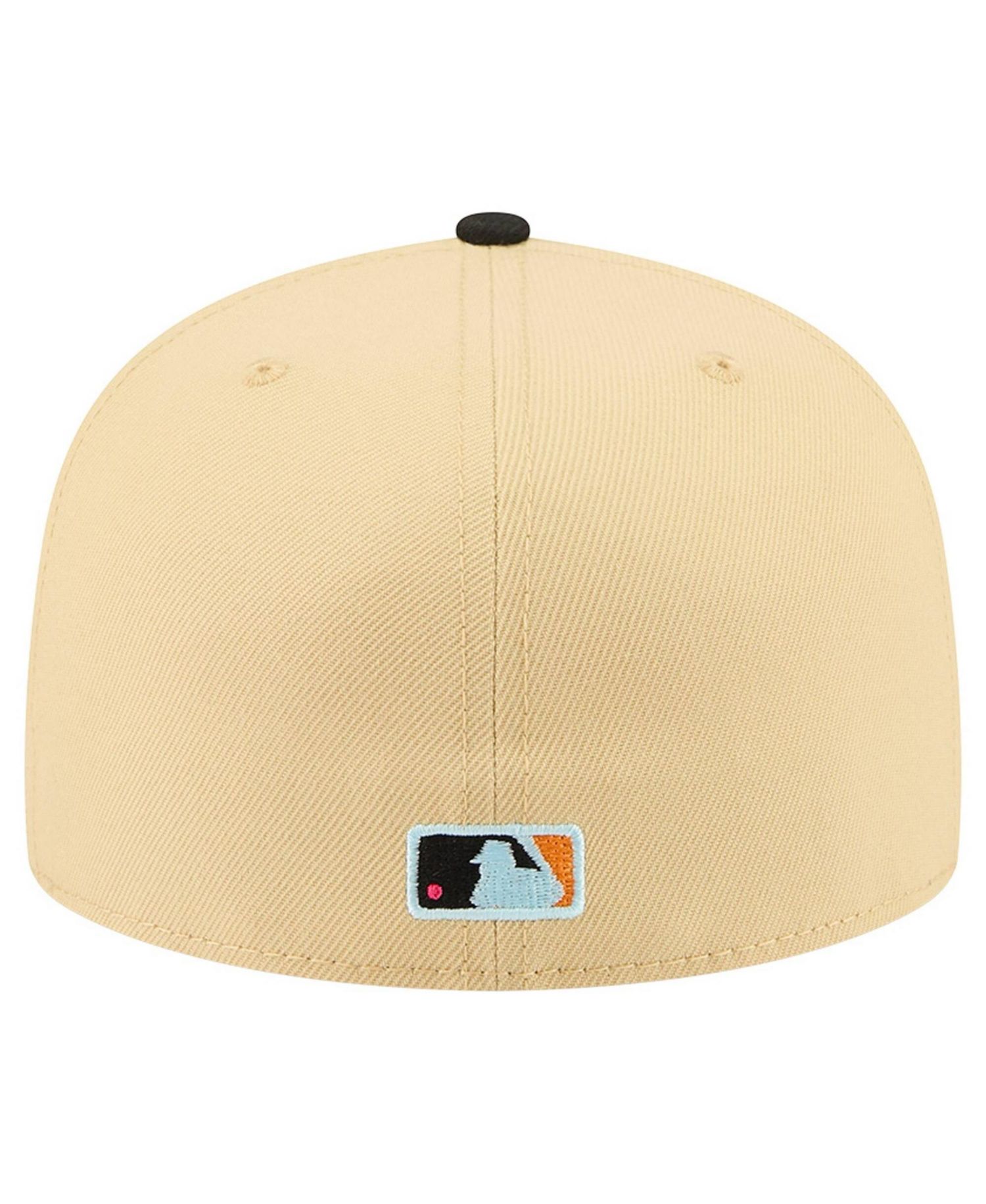 Men's Light Beige Detroit Tigers Two-Tone Embroidered Visor 59FIFTY Fitted Hat