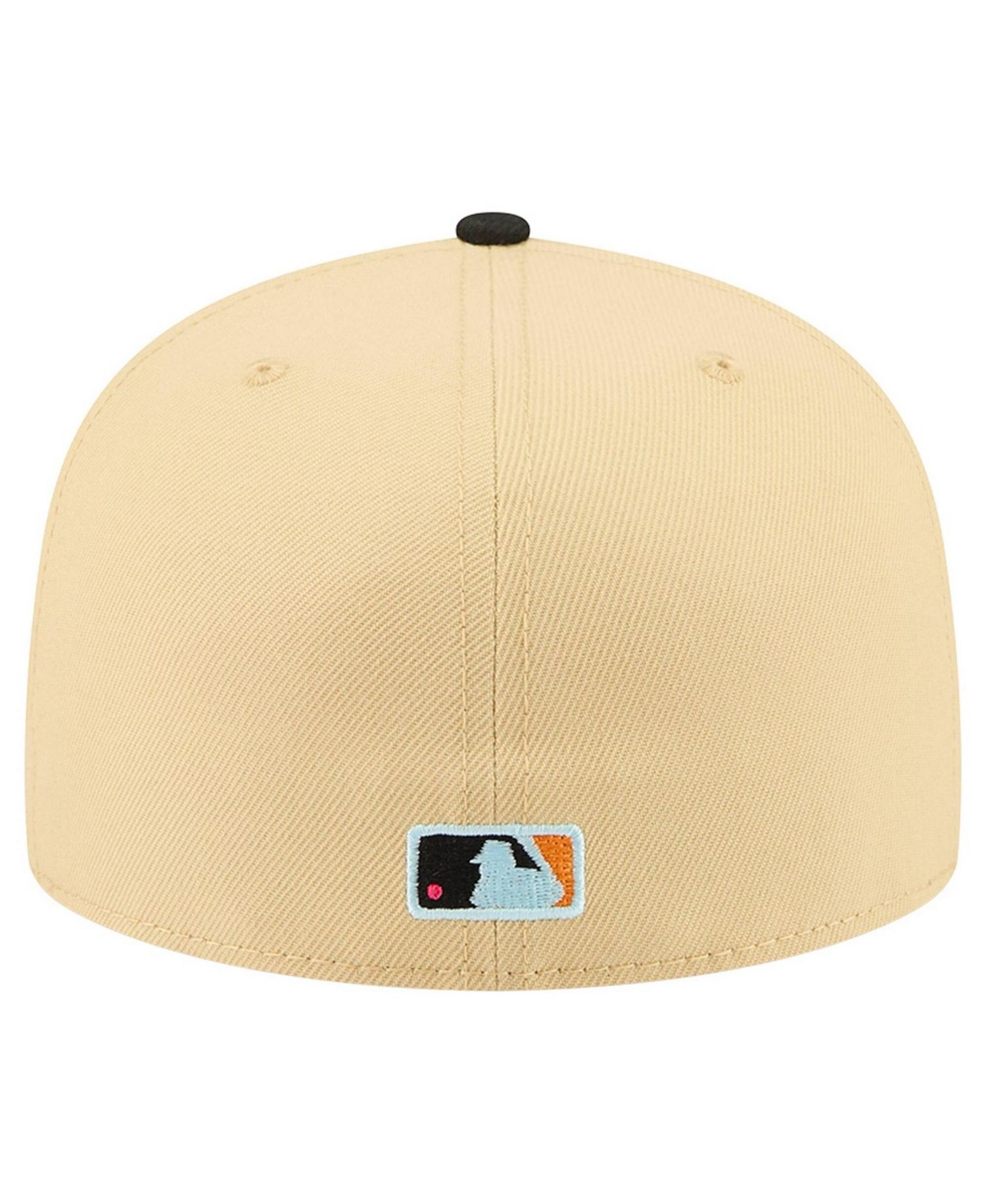 Men's Light Beige Chicago Cubs Two-Tone Embroidered Visor 59FIFTY Fitted Hat