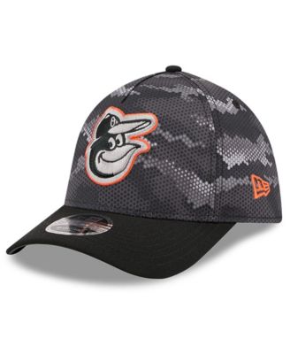Men's Black Baltimore Orioles Camo 39THIRTY A-Frame Flex Hat