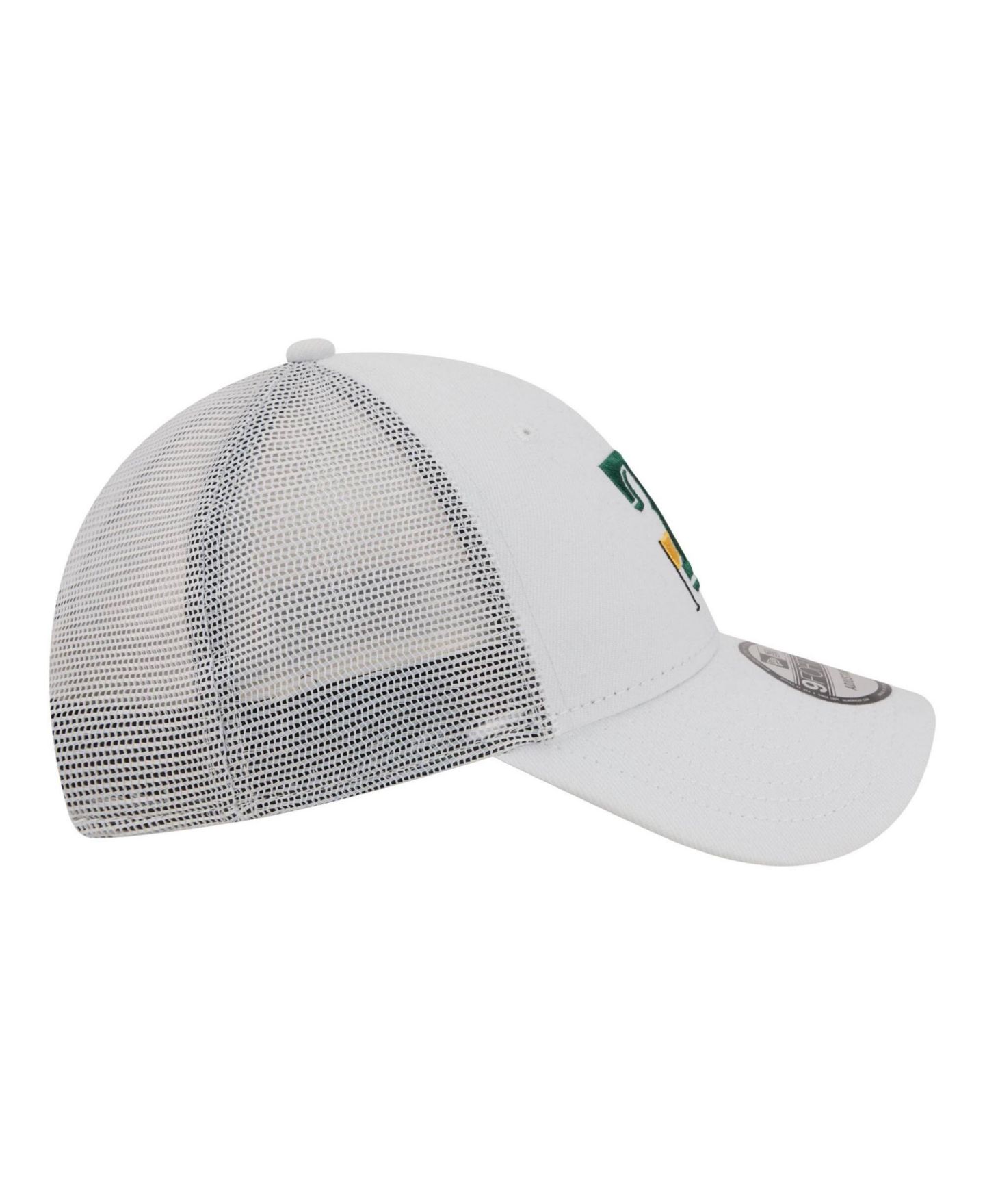 Мужская кепка New Era White Texas Rangers Flag 9FORTY Trucker Adjustable Hat — фото 7