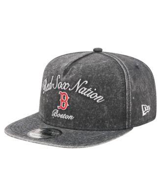 Men's Black Boston Red Sox City Slogan A-Frame 9FIFTY Snapback Hat
