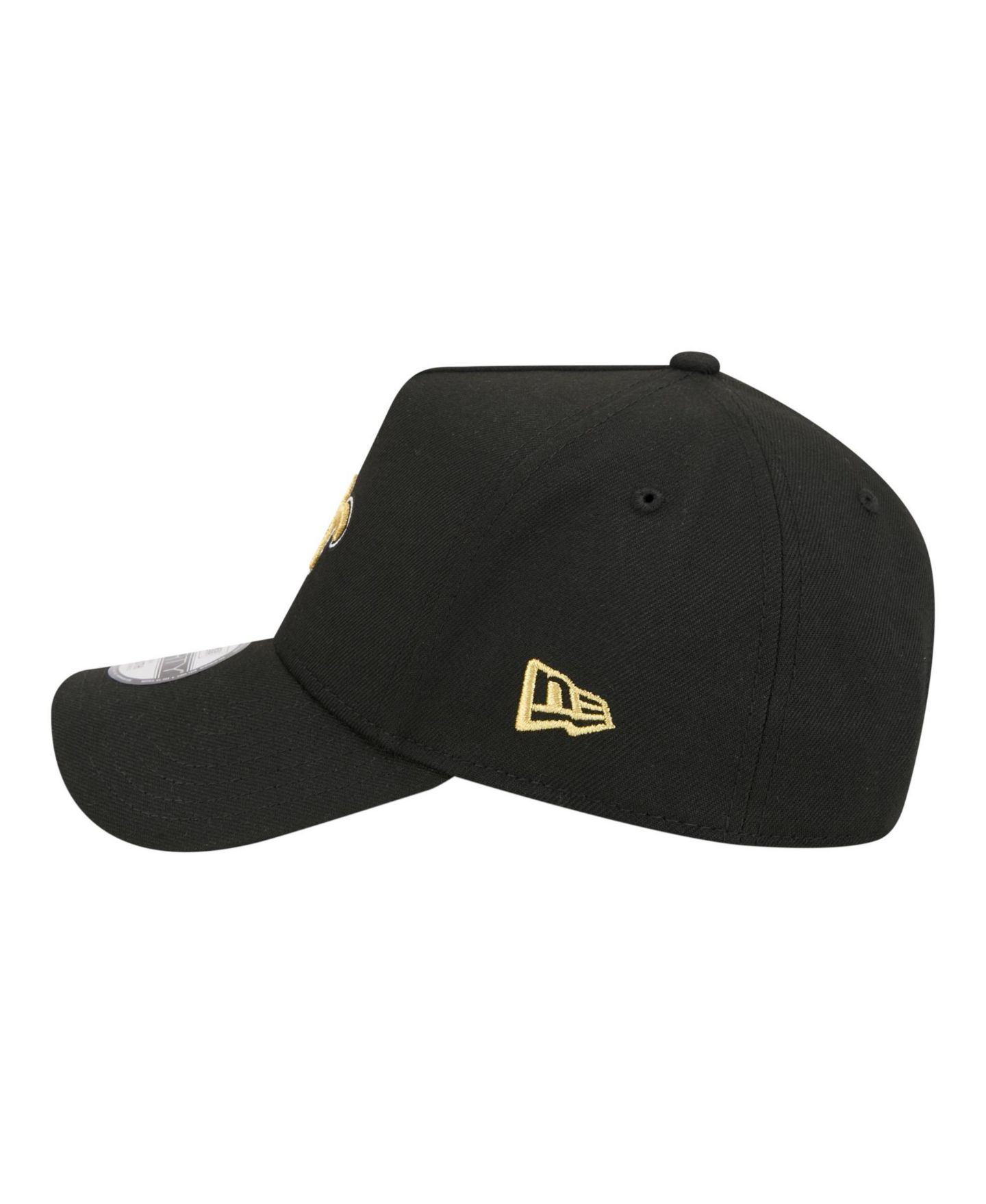 Детская кепка New Era Black New Orleans Saints 9FORTY A-Frame Adjustable Hat — фото 6