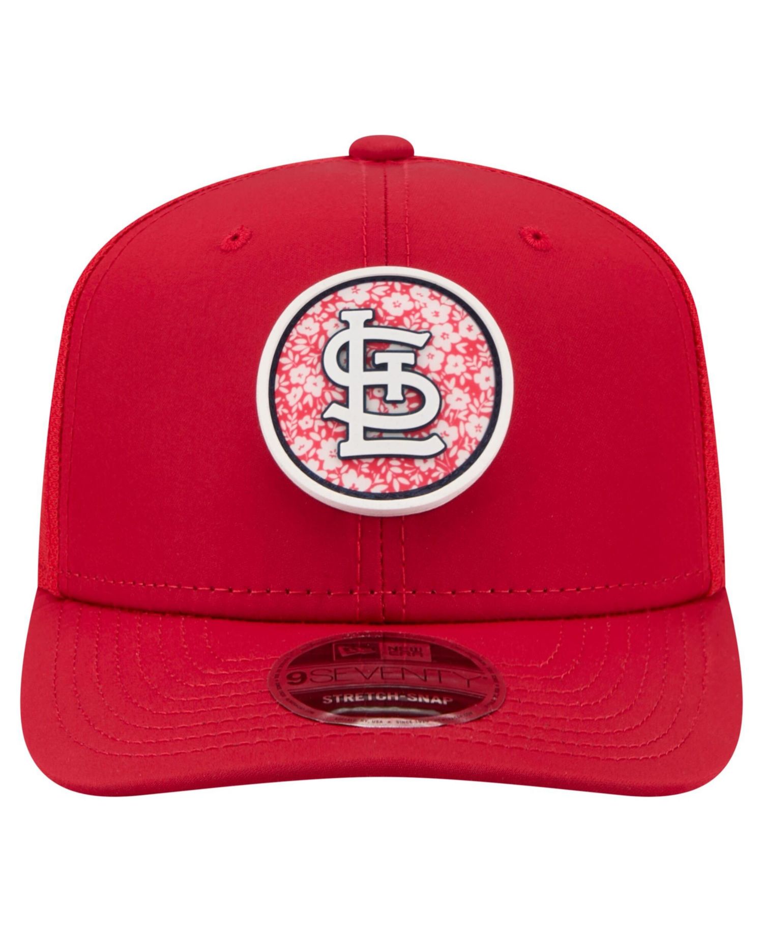 Men's Red St. Louis Cardinals Floral Patch 9SEVENTY Adjustable Hat