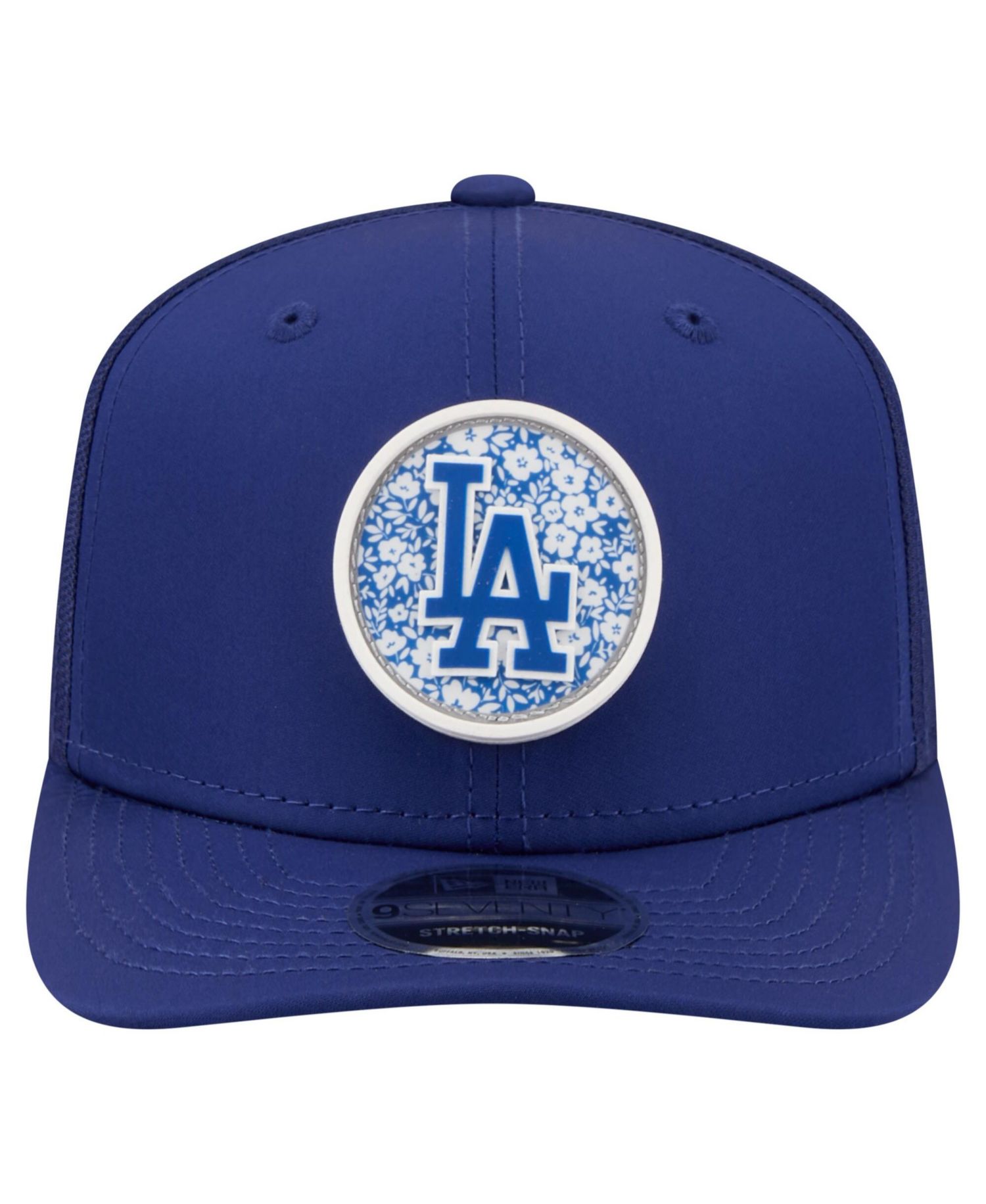 Men's Royal Los Angeles Dodgers Floral Patch 9SEVENTY Adjustable Hat