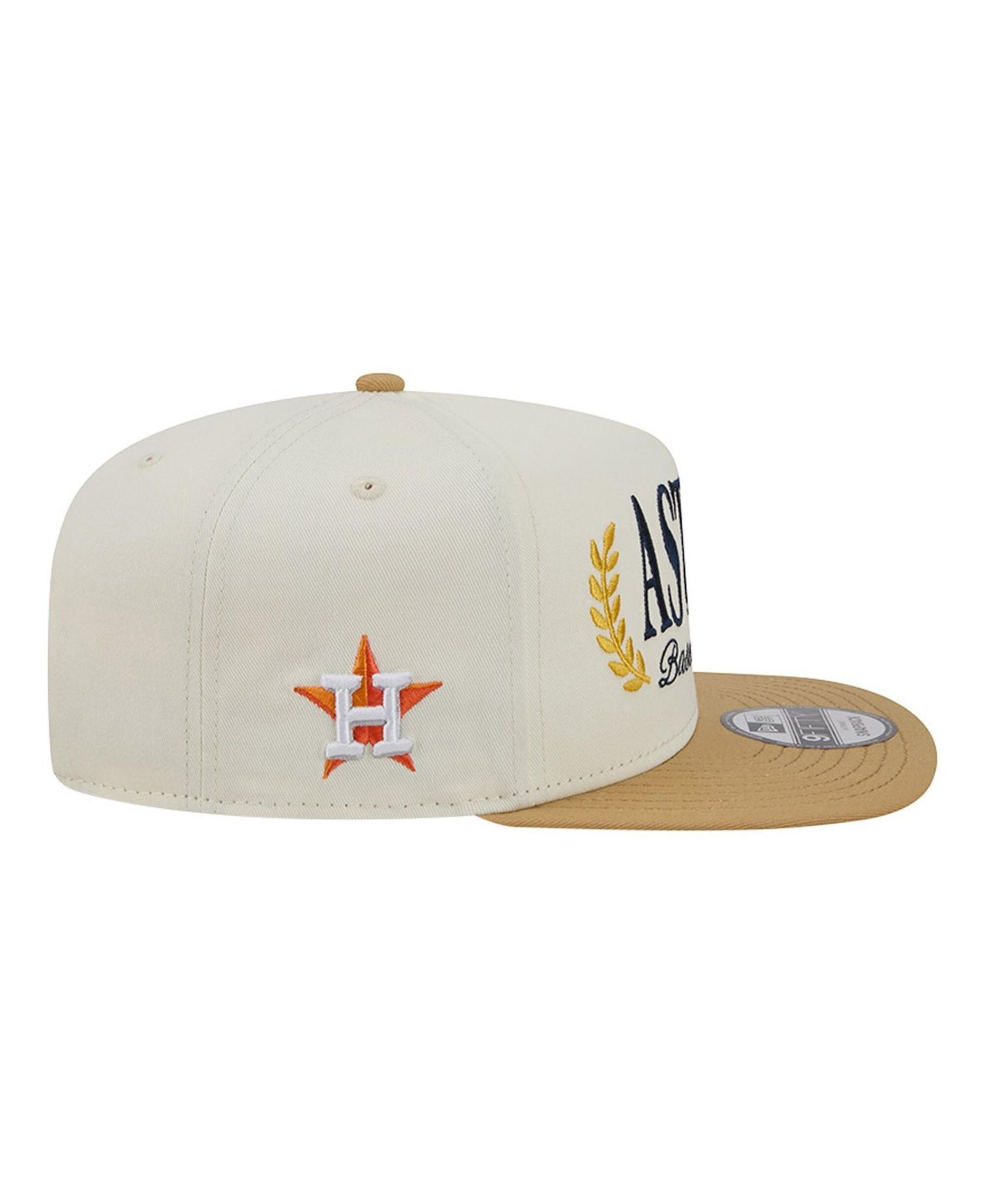 Men's Cream Houston Astros Club 9FIFTY A-Frame Snapback Hat