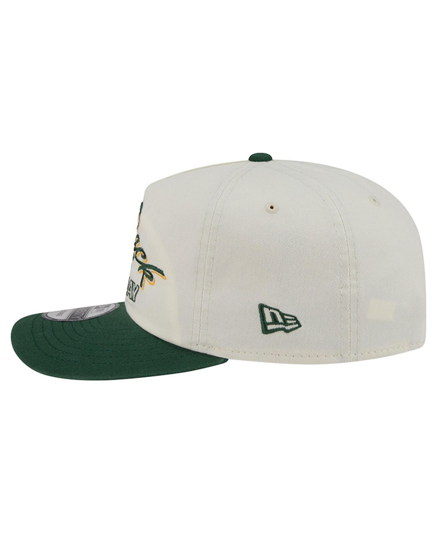 Men's Cream Green Bay Packers Script 19TWENTY Adjustable Hat