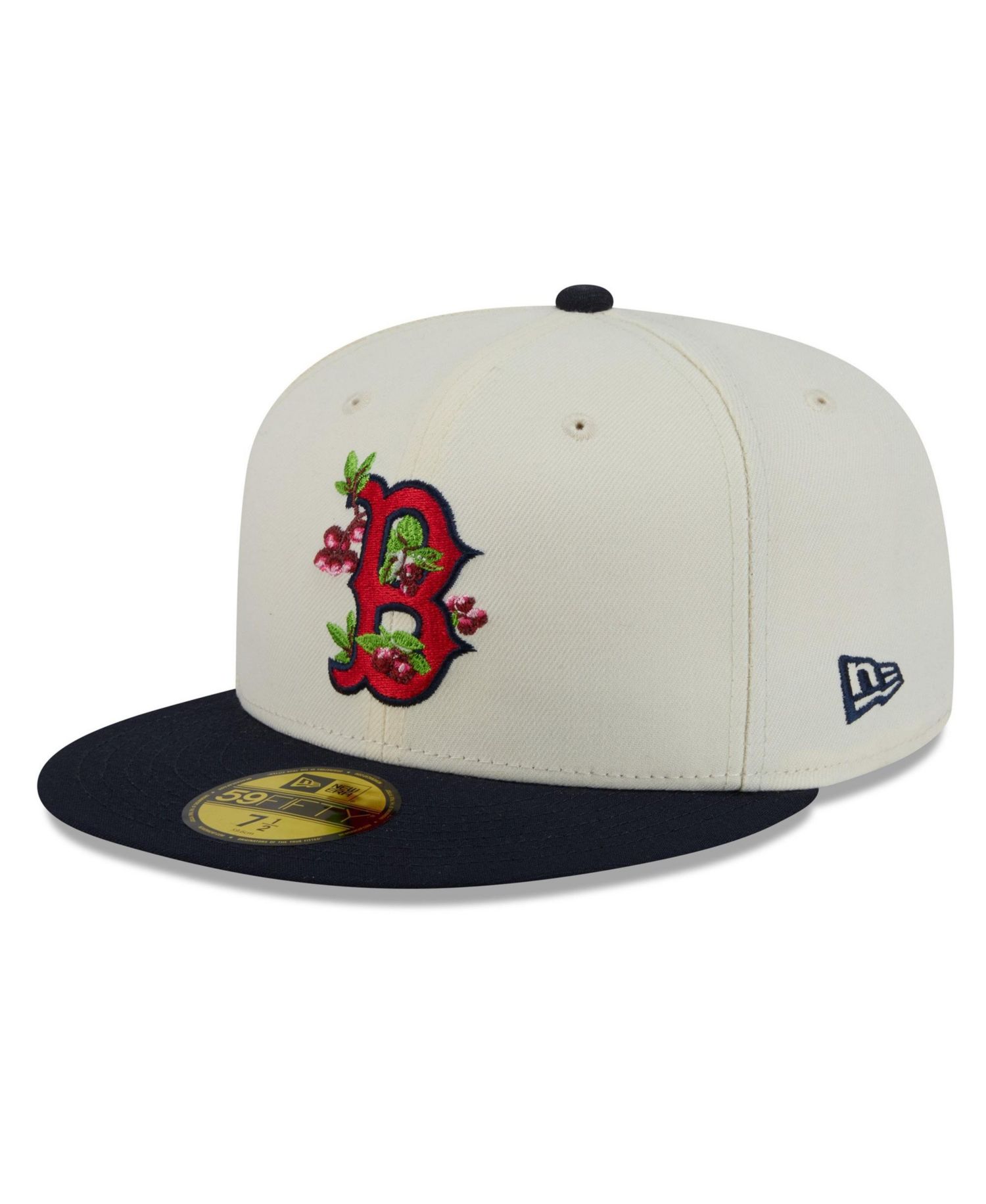 Men's White/Navy Boston Red Sox Blossom 59FIFTY Fitted Hat