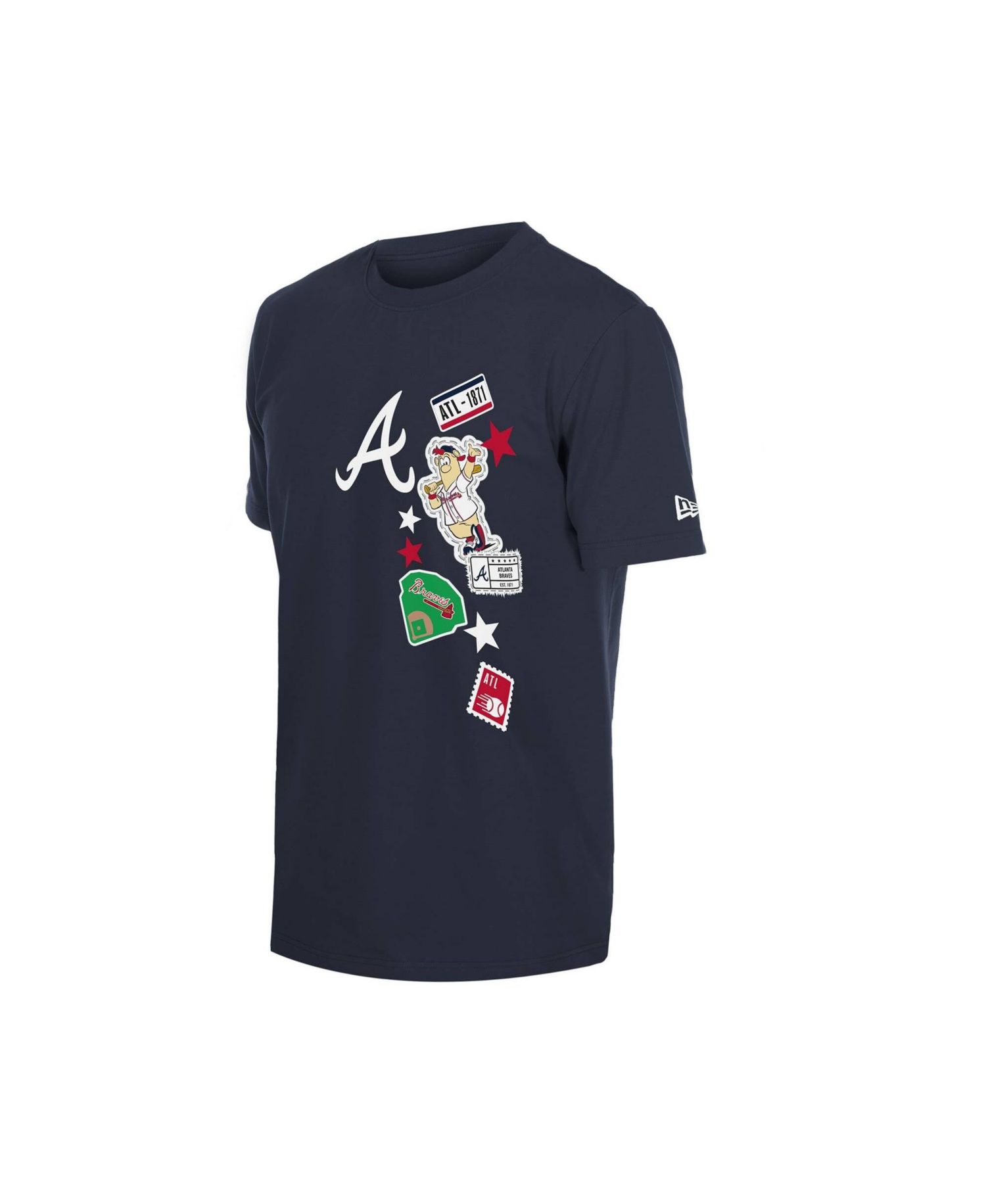 Men's Navy Atlanta Braves City Patch T-Shirt