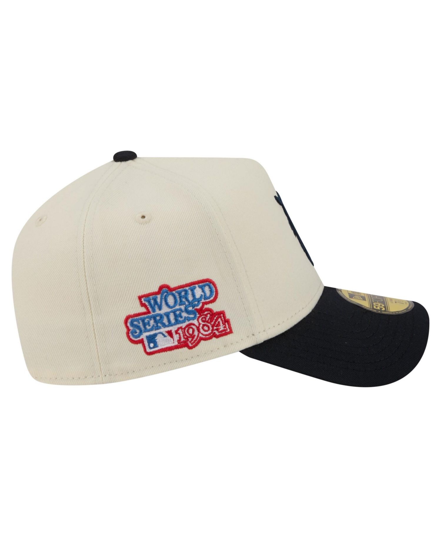 Men's Cream Detroit Tigers Chrome A-Frame 59FORTY Fitted Hat