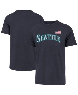 Men's Navy Seattle Mariners Heritage U.S. Flag T-Shirt