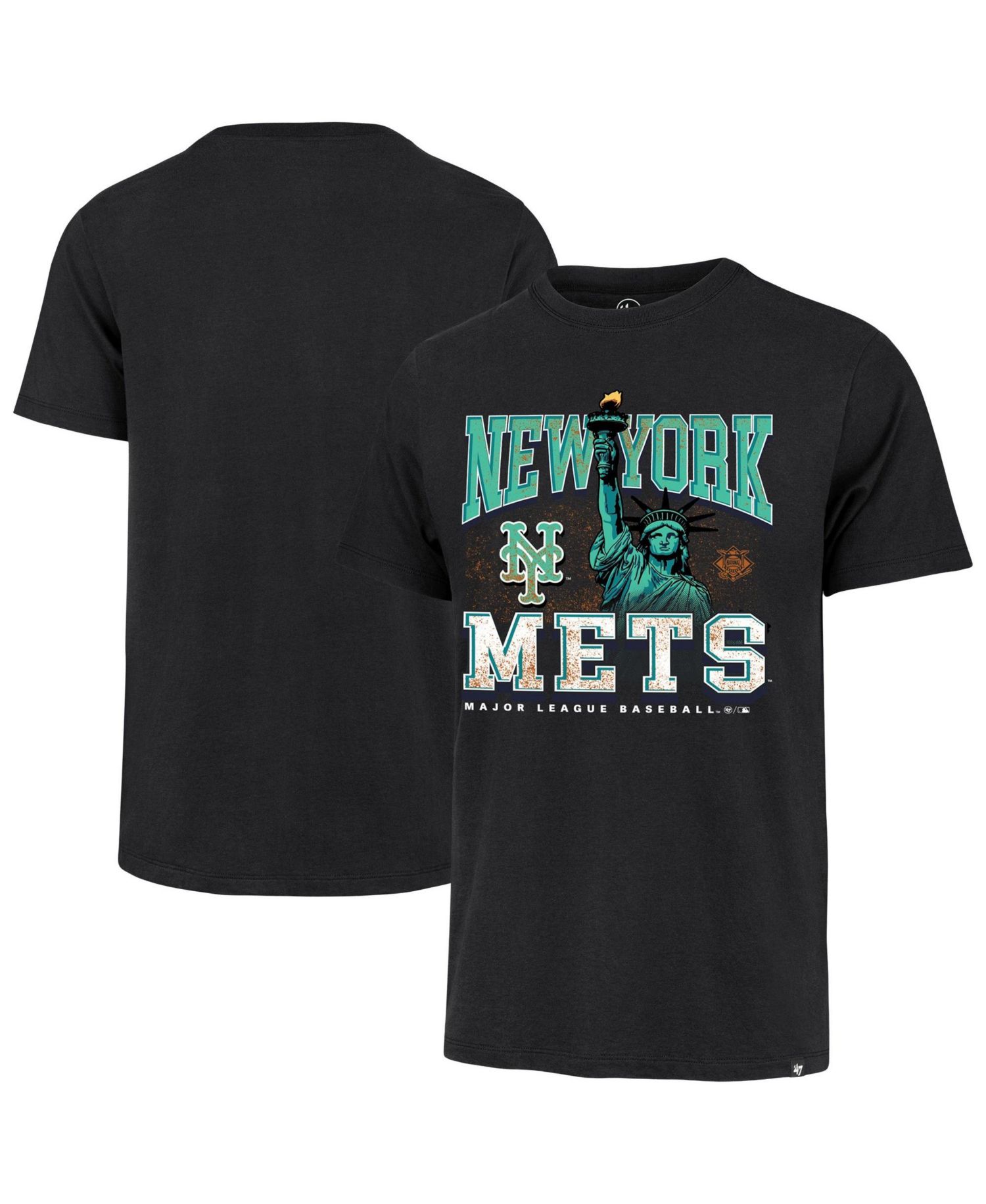 Men's Black New York Mets Regional Franklin T-Shirt