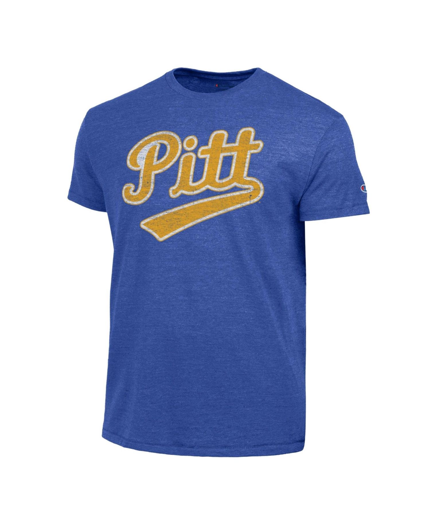 Men's Royal Pitt Panthers Vintage Triumph Tri-Blend T-Shirt
