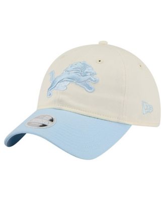 Women's Cream/Coastal Blue Detroit Lions 9TWENTY Adjustable Hat