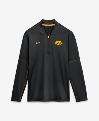Men's Black Iowa Hawkeyes 2026 Sideline Midweight Half-Zip Dri-FIT Pullover