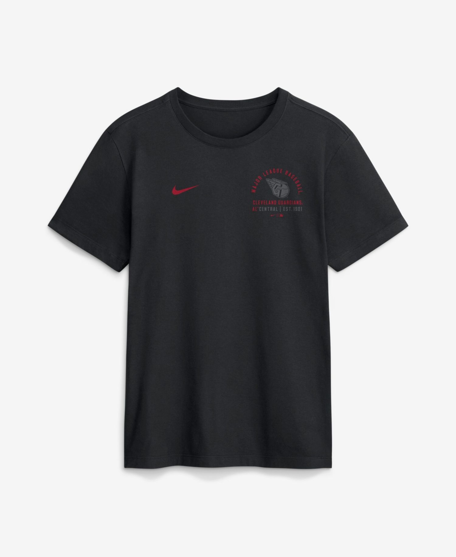 Men's Black Cleveland Guardians Split Logo T-Shirt