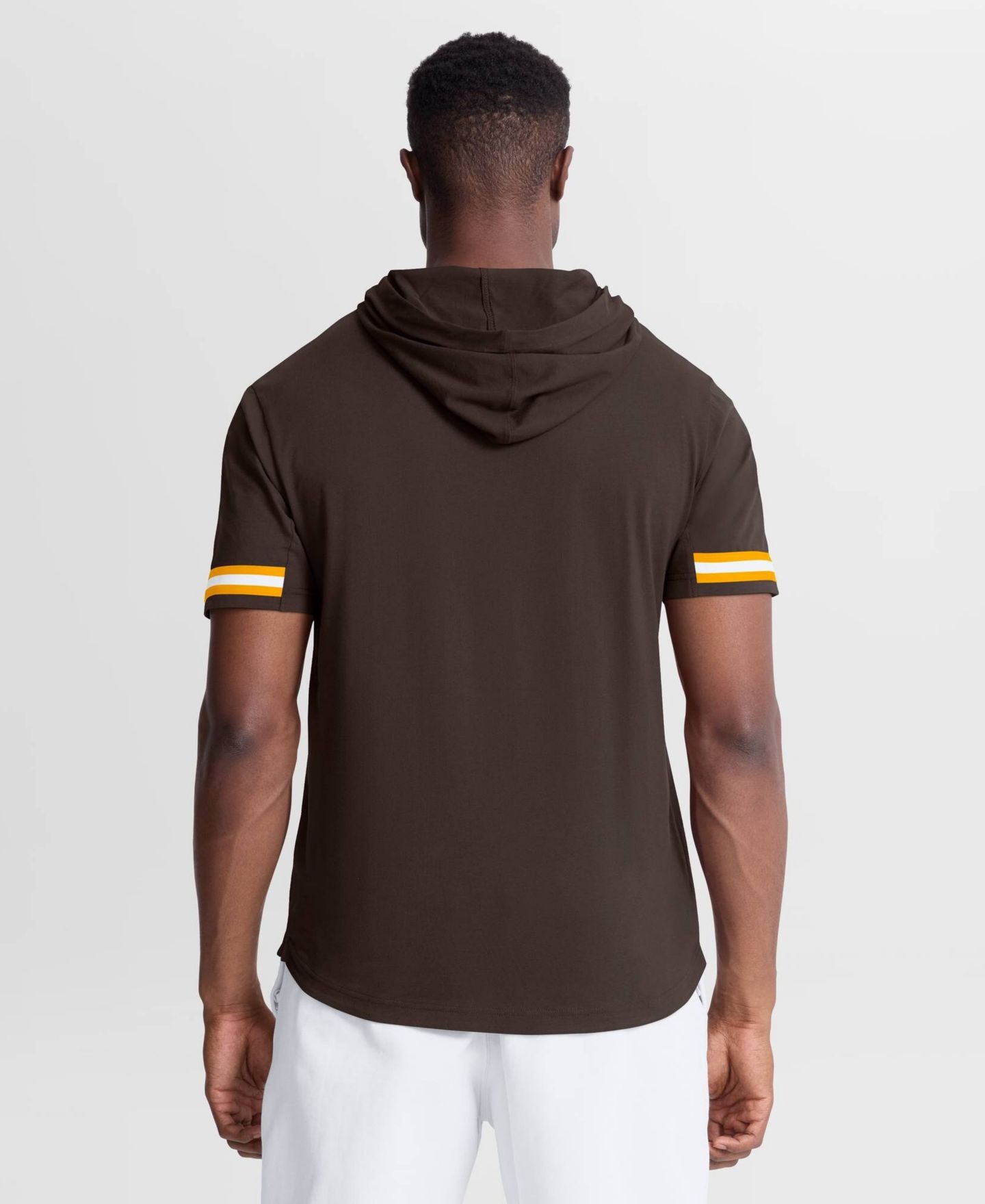 Мужская футболка Fanatics Brown San Diego Padres Optimal Play Hooded — фото 4