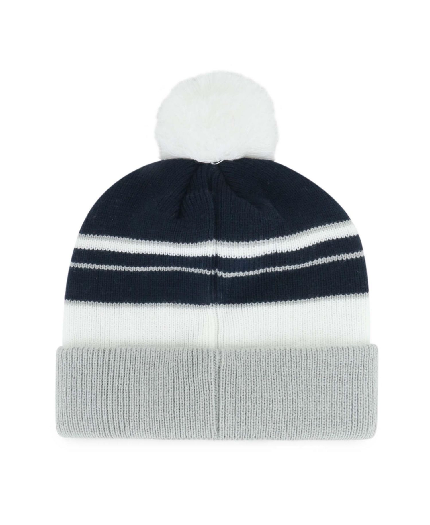 Big Boys and Girls Navy Dallas Cowboys Peewee Cuffed Knit Hat with Pom