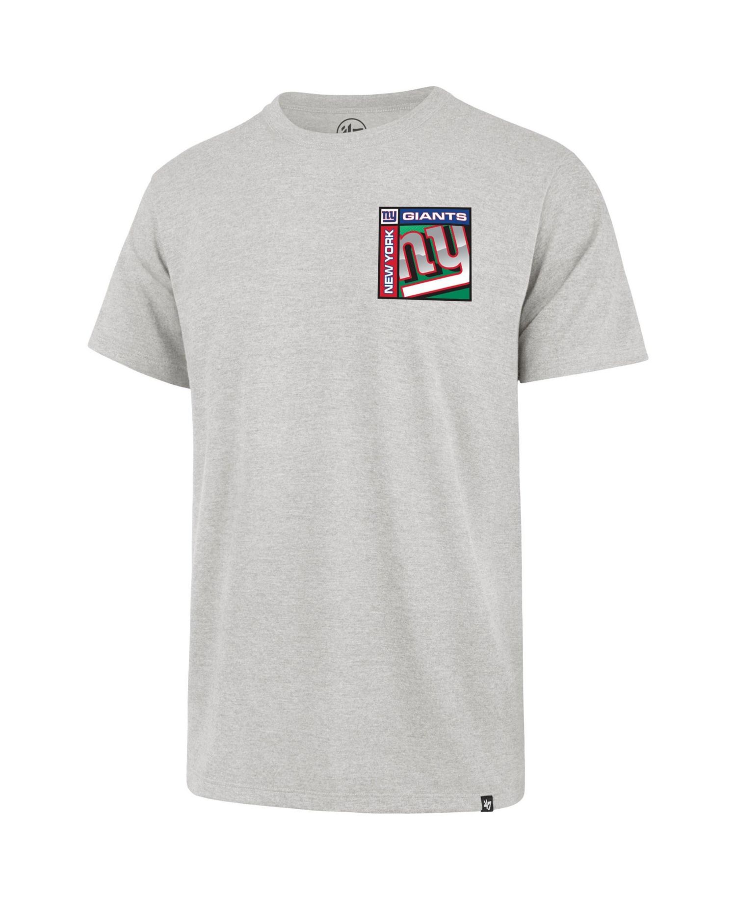 47 Brand Men's Gray New York Giants Chrome Plate Franklin T-Shirt