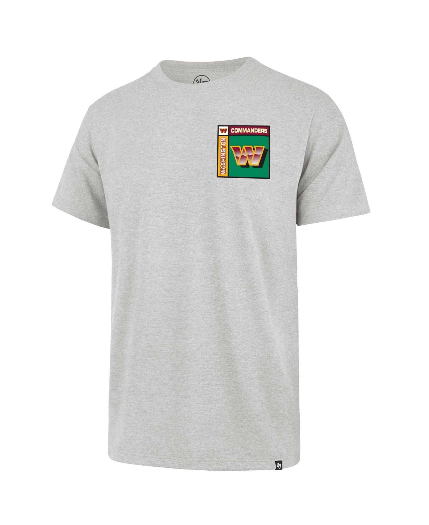 47 Brand Men's Gray Washington Commanders Chrome Plate Franklin T-Shirt