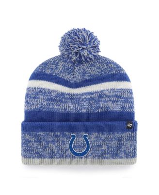 Men's Royal Indianapolis Colts Northward Cuffed Knit Hat with Pom