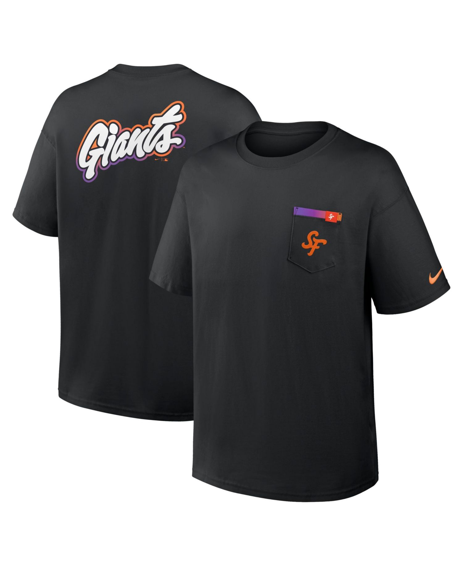 Men's Black San Francisco Giants City Connect Max90 Pocket T-Shirt
