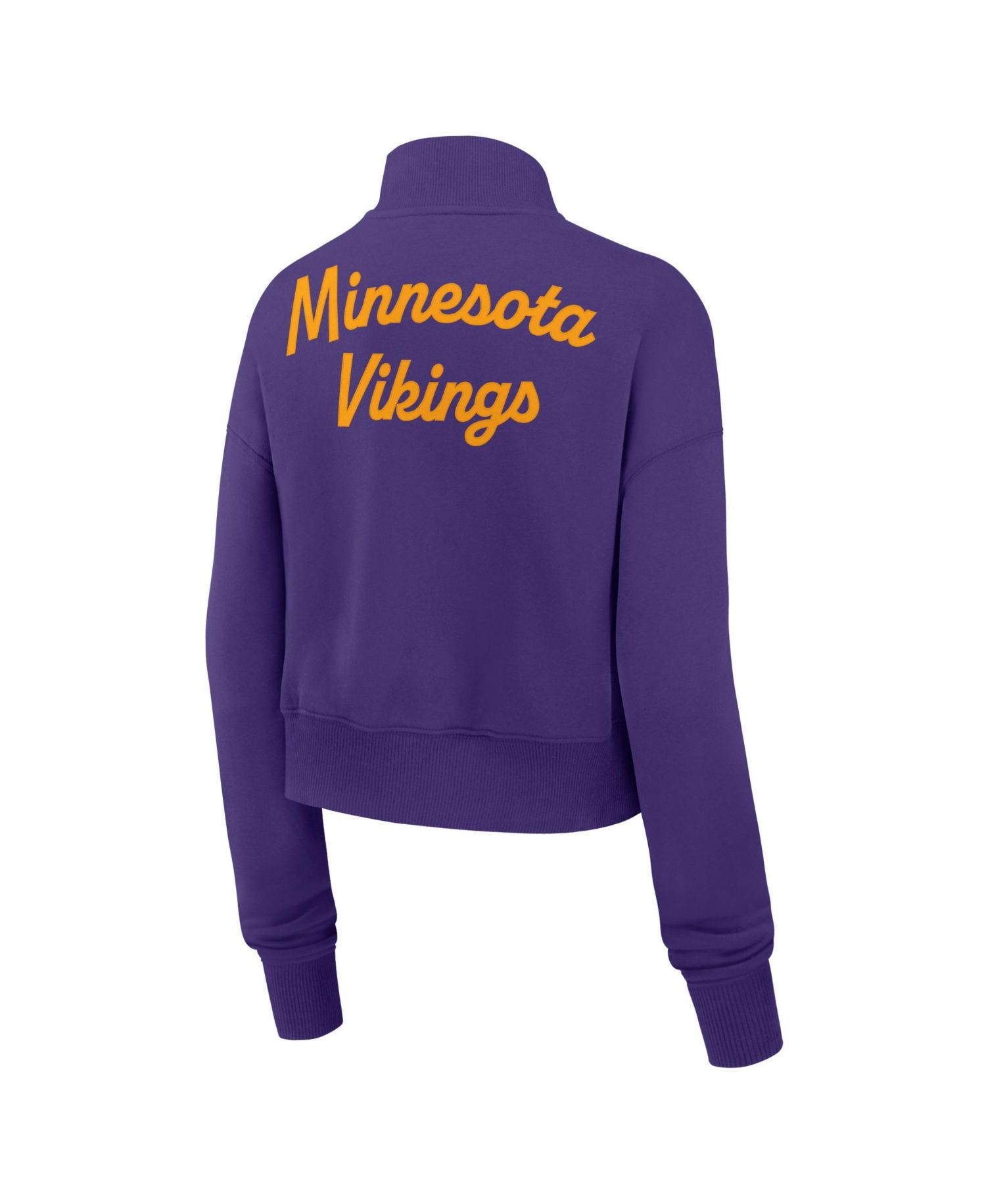 Women's Purple Minnesota Vikings Phoenix Fleece Quarter-Zip Sweatshirt