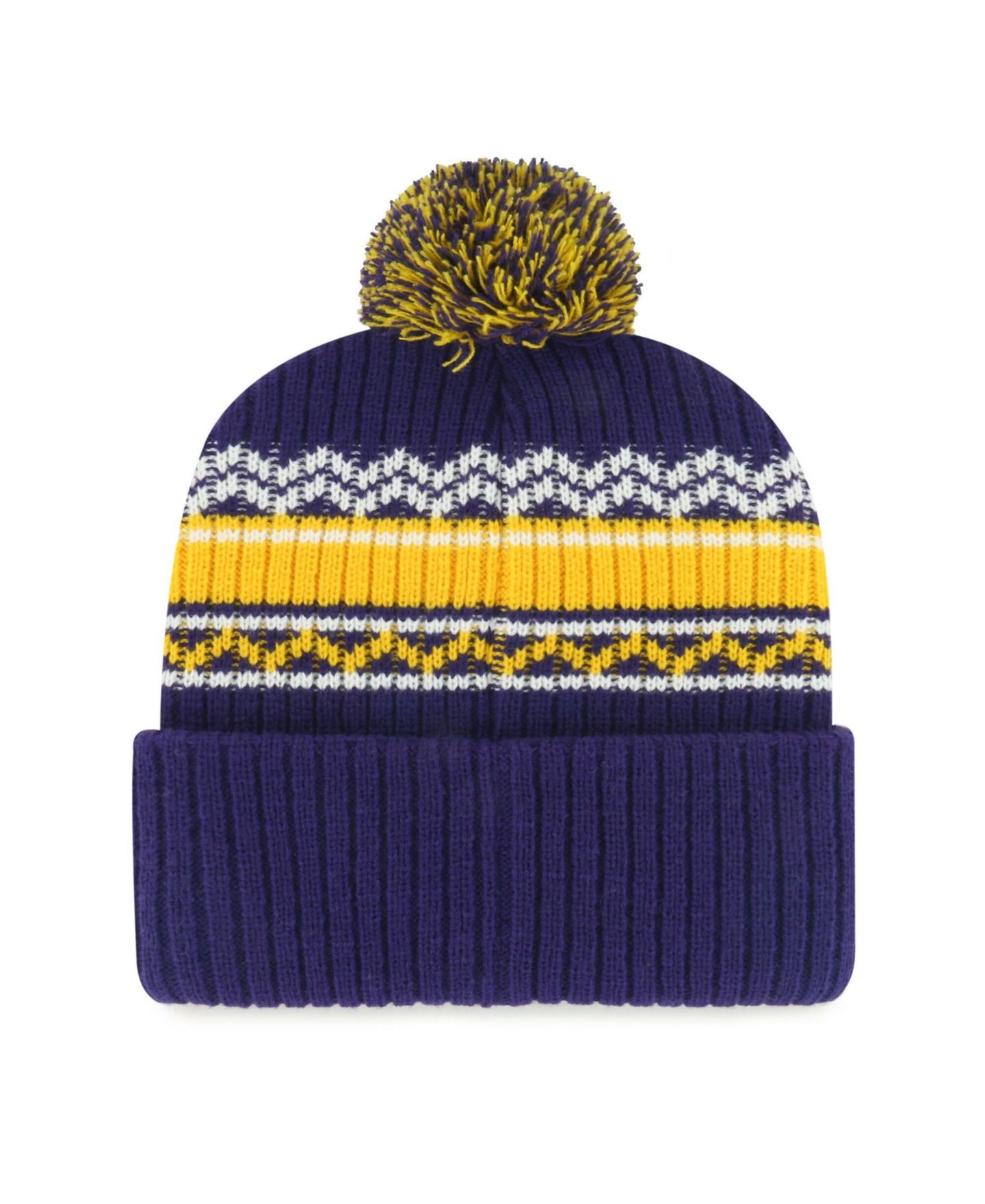 Детский головной убор '47 Brand Purple Minnesota Vikings Polar Vortex Cuffed Knit Pom Hat — фото 2