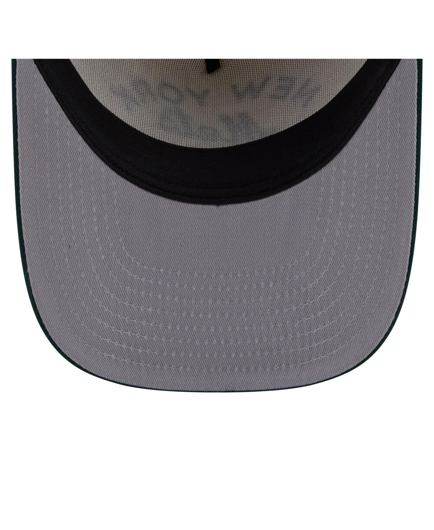 Мужская кепка New Era Cream/Dark Green New York Mets Chrome A-Frame 9FIFTY Snapback Hat — фото 4
