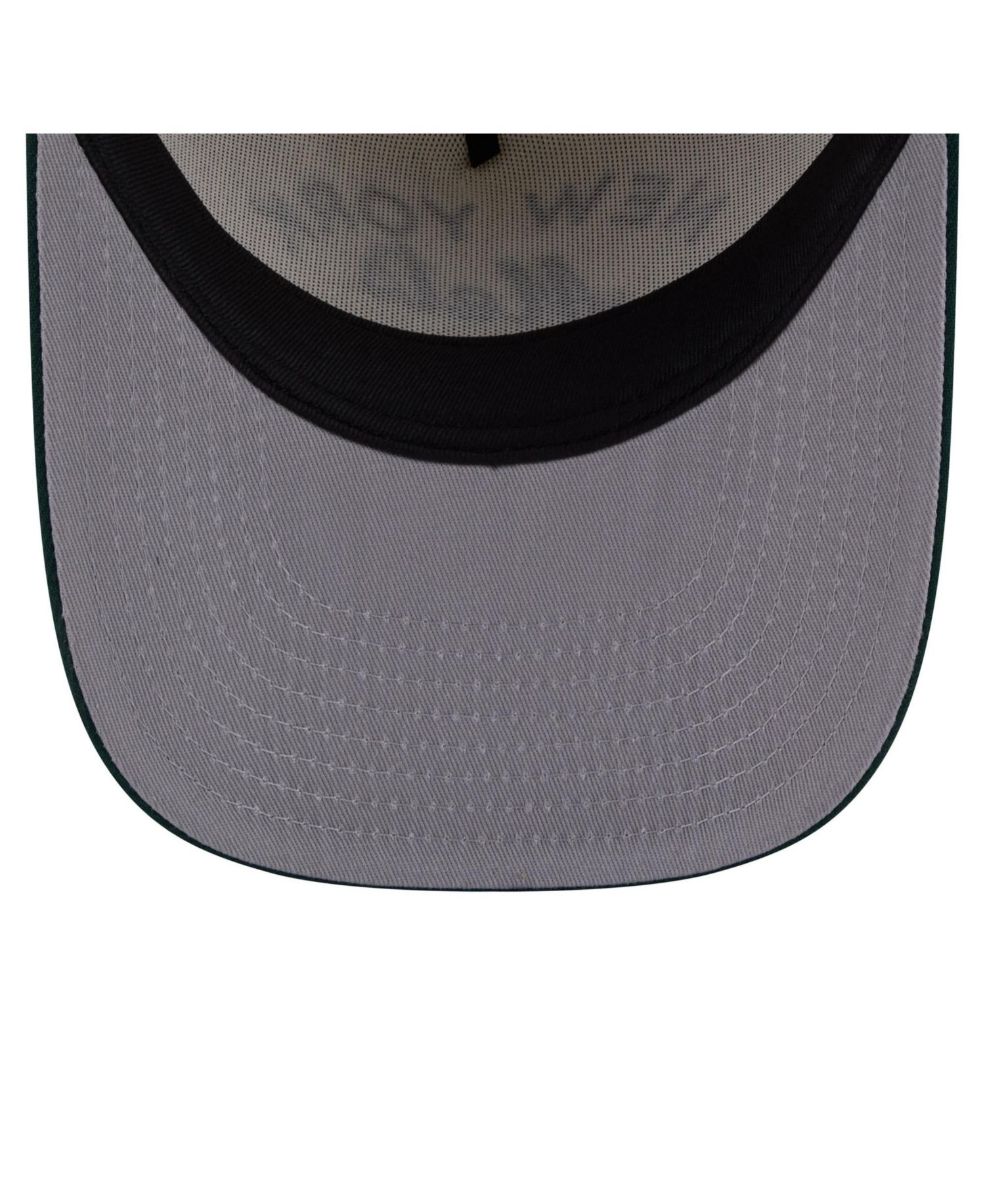 Men's Cream/Dark Green New York Mets Chrome A-Frame 9FIFTY Snapback Hat