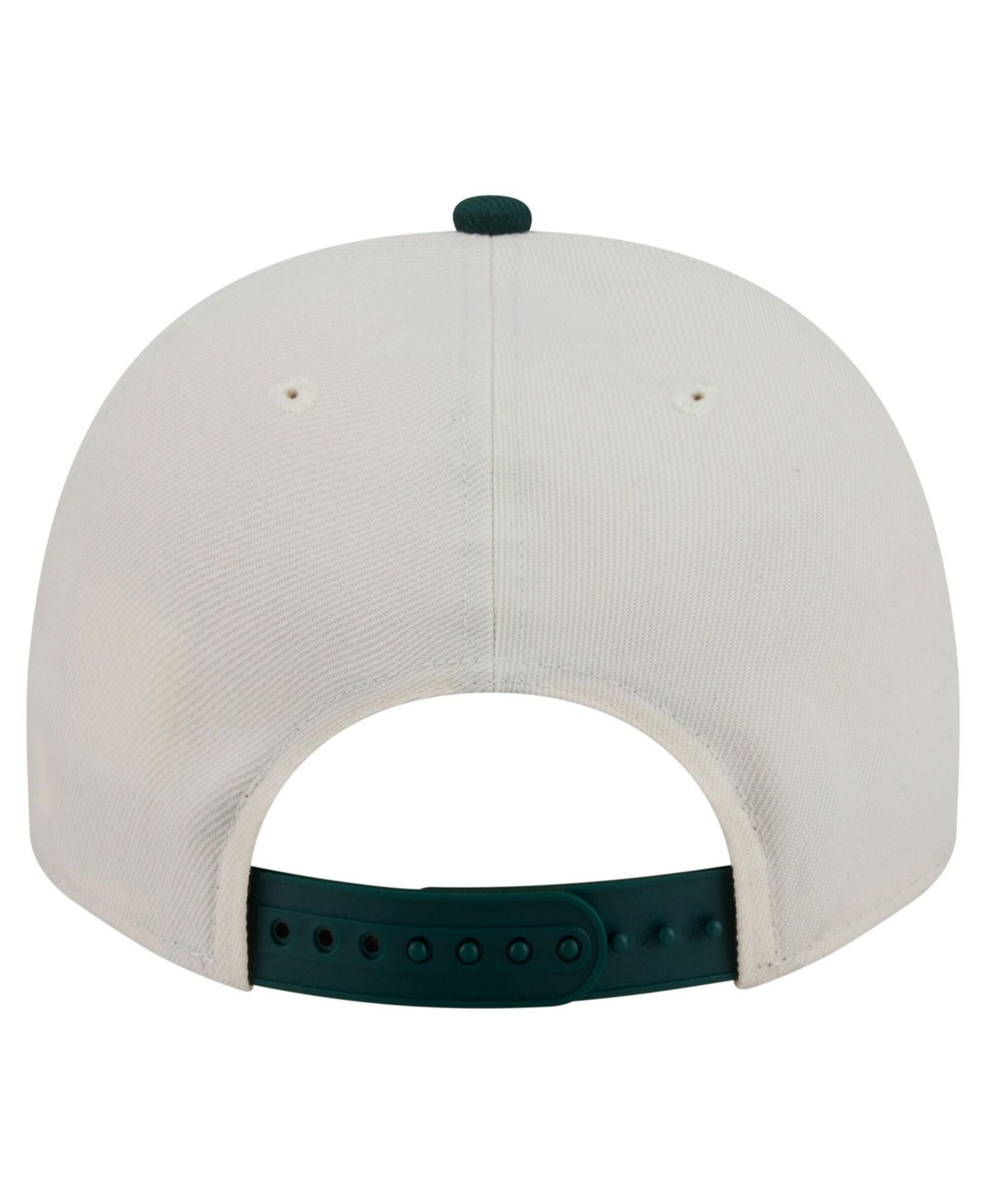 Men's Cream/Dark Green Houston Astros Chrome A-Frame 9FIFTY Snapback Hat