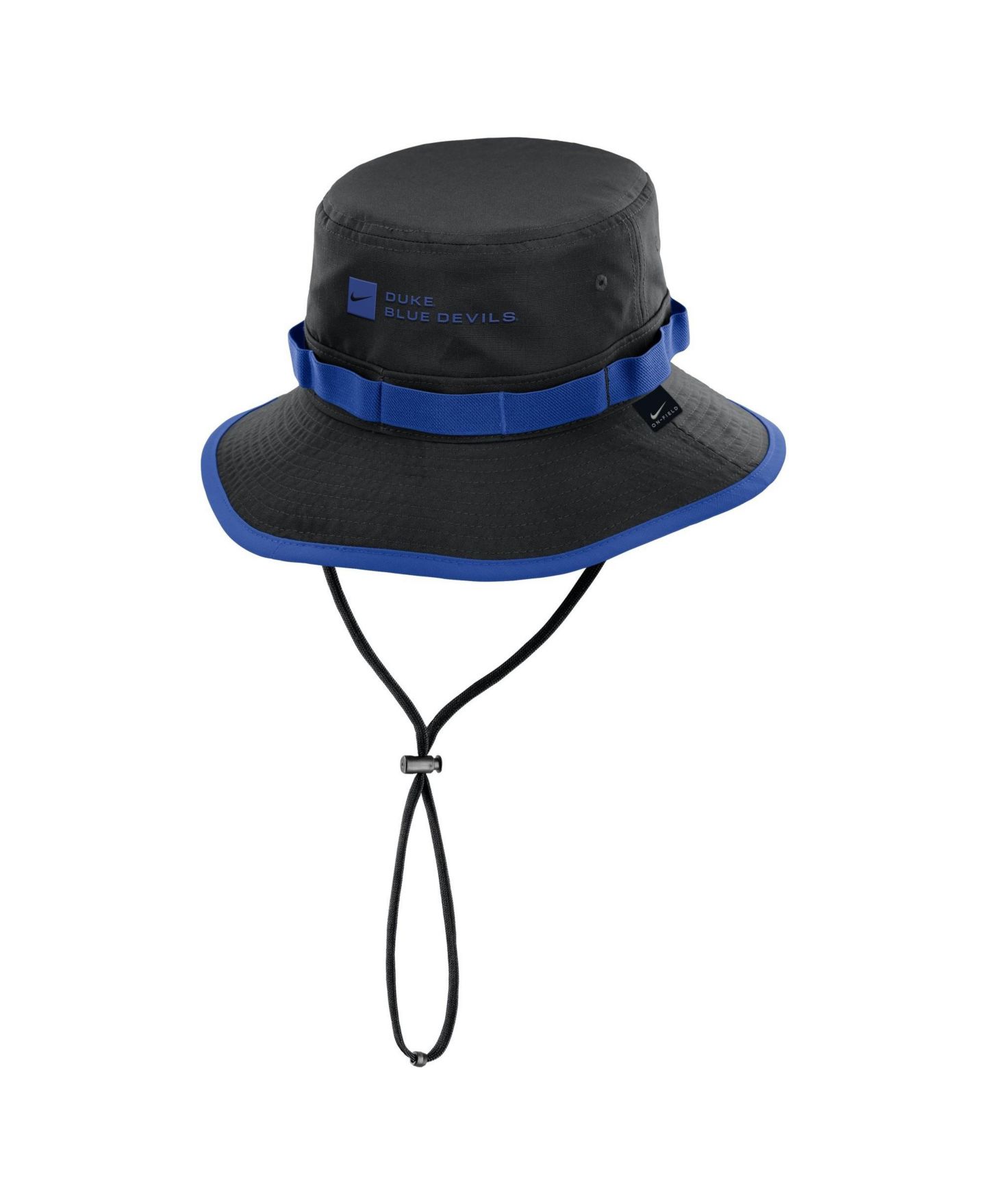 Мужская панама Nike Black Duke Blue Devils 2026 Sideline Apex Boonie Bucket Hat — фото 2