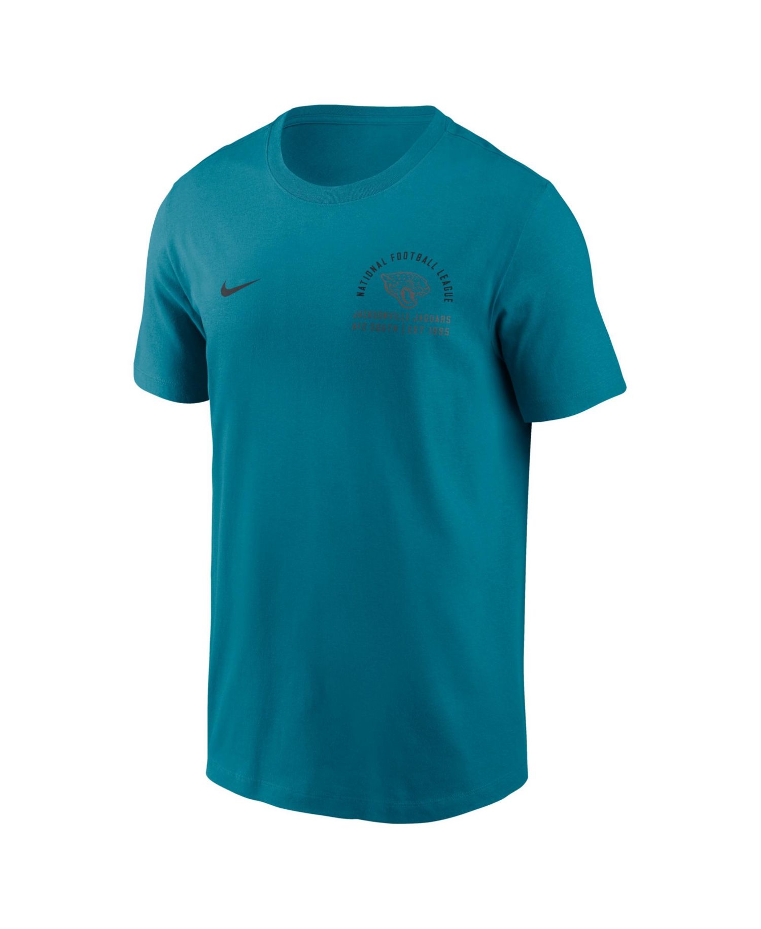 Men's Teal Jacksonville Jaguars Split Logo T-Shirt