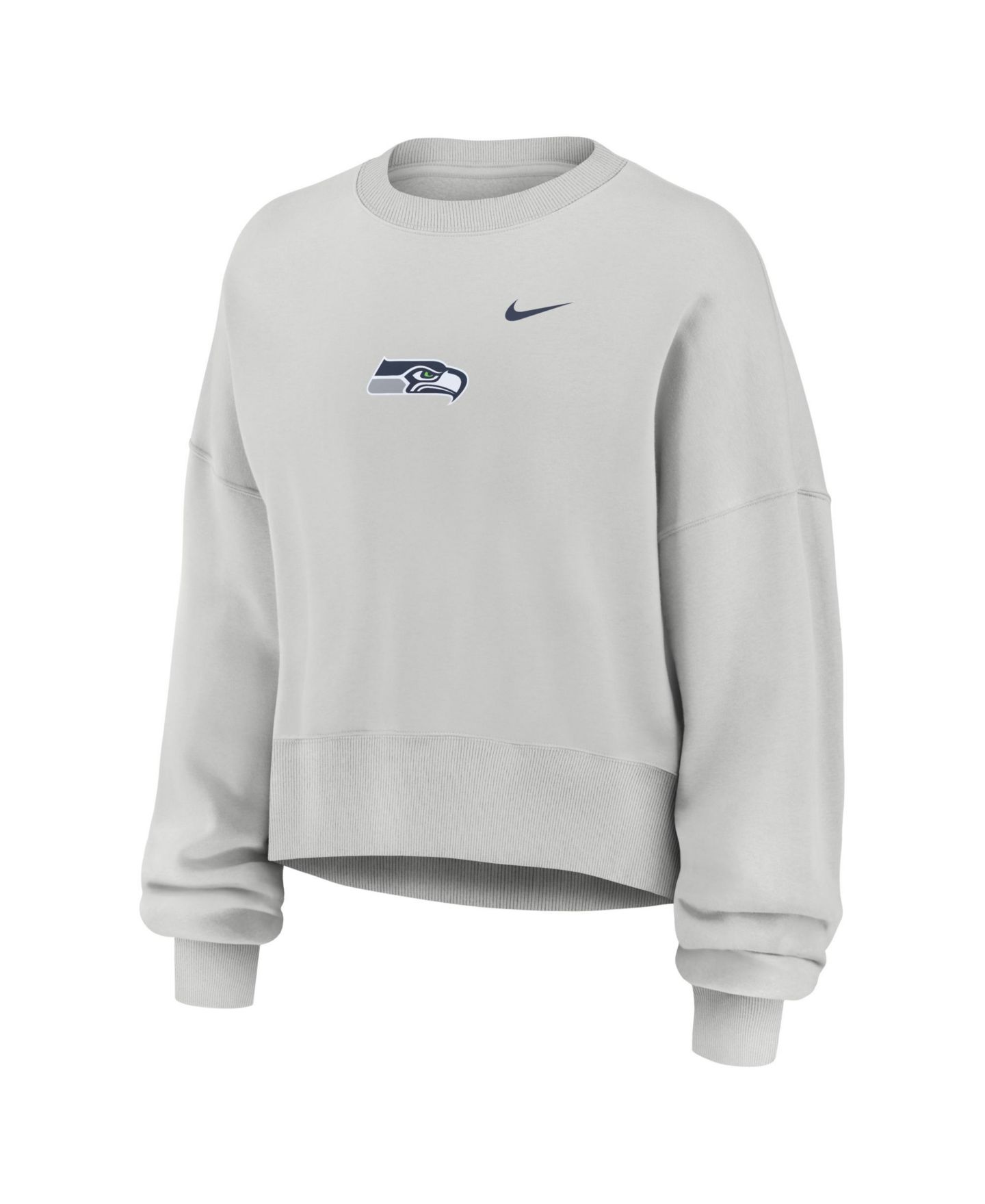 Женский свитшот Nike Gray Seattle Seahawks Oversized Primetime Phoenix Fleece — фото 2