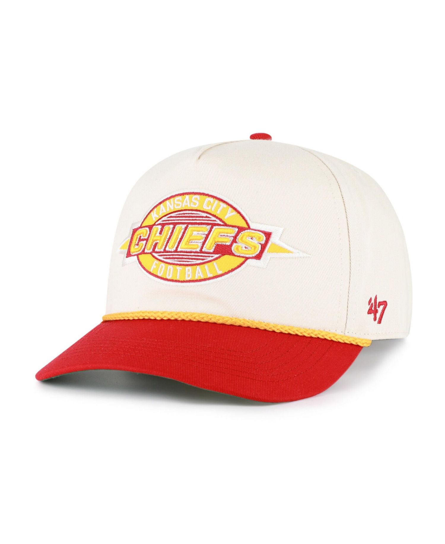 Men's Natural Kansas City Chiefs Frame Out Two Tone Hitch Adjustable Hat