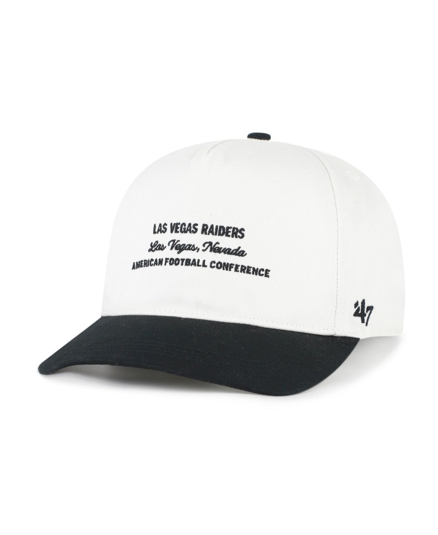 Men's White Las Vegas Raiders Contemporary Two-Tone Hitch Adjustable Hat