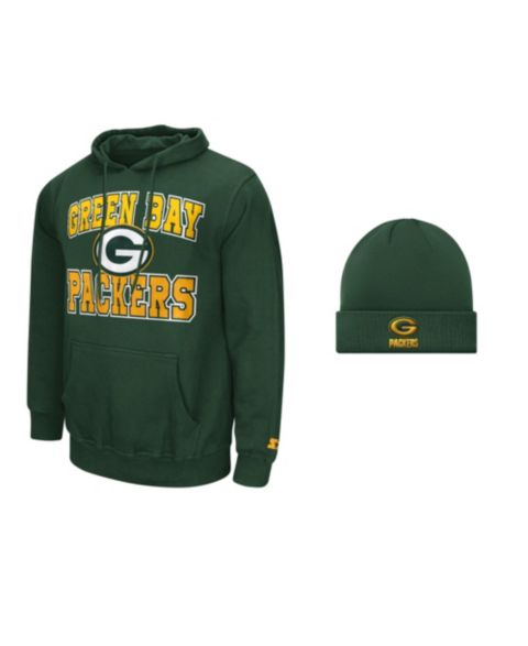 Мужской набор Starter Green Bay Packers: худи и вязаная шапка с отворотом, Green