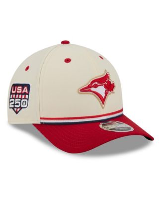 Big Boys and Girls Cream/Red Toronto Blue Jays USA 250 9FORTY M-Crown Adjustable Hat