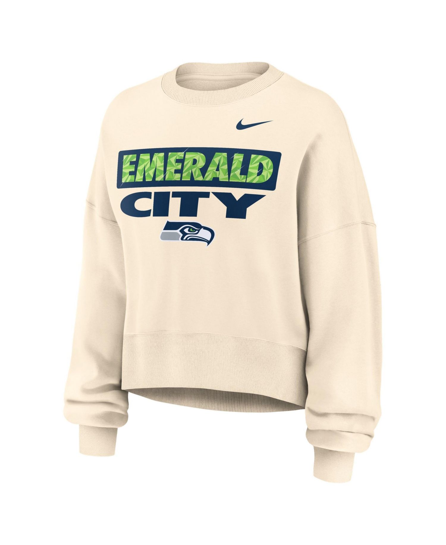 Women's Natural Seattle Seahawks Deep Threat Phoenix Sweatshirt
