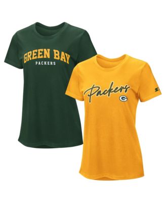 Women's Green/Gold Green Bay Packers Combo Pack T-Shirt