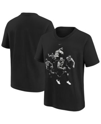 Big Boys and Girls Black New York Knicks Players T-Shirt