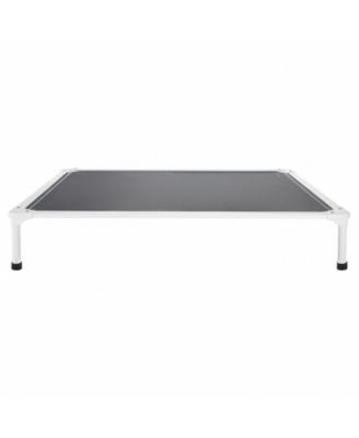 XL Elevated Dog Bed 49 x 33 Inch, Raised Pet Cot with Aluminum Frame and Breathable Textilene Mesh