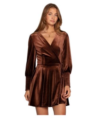 Belle and Bloom Women's Loved You First Velvet Mini Dress