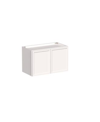24"x15" Double Door Short Wall Cabinet, Ready to Assemble Kitchen Cabinet with Solid Wood Frame, Soft-Close Slides and Hinge