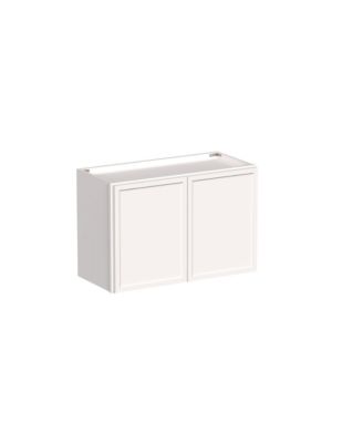 27"x18" Double Door Short Wall Cabinet, Ready to Assemble Kitchen Cabinet with Solid Wood Frame, Soft-Close Slides and Hinge