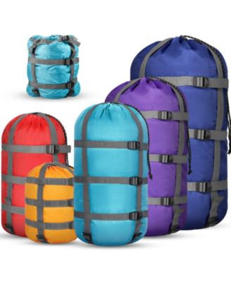 5 Pack Ultralight Stuff Sacks Space Saving Travel Outdoor Camping Gear