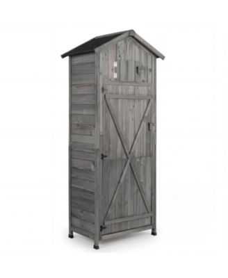 70-Inches Tall Garden Tool Storage Cabinet with Lockable Doors