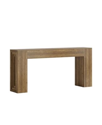 Wood Console Table with Stable Legs for Entryway